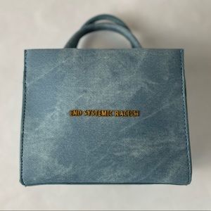 Brandon Blackwood ESR "End Systemic Racism" Wax Denim Tote